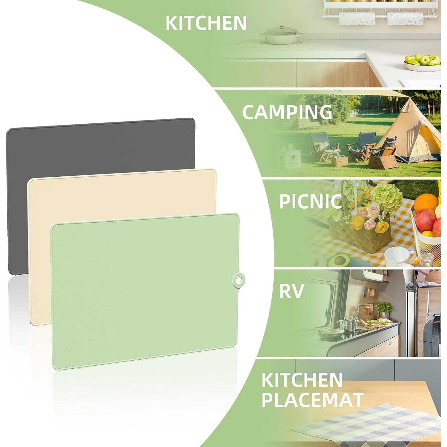 Juego de 3 Tablas de Cortar TPU JOYZAN, Apta para Lavavajillas