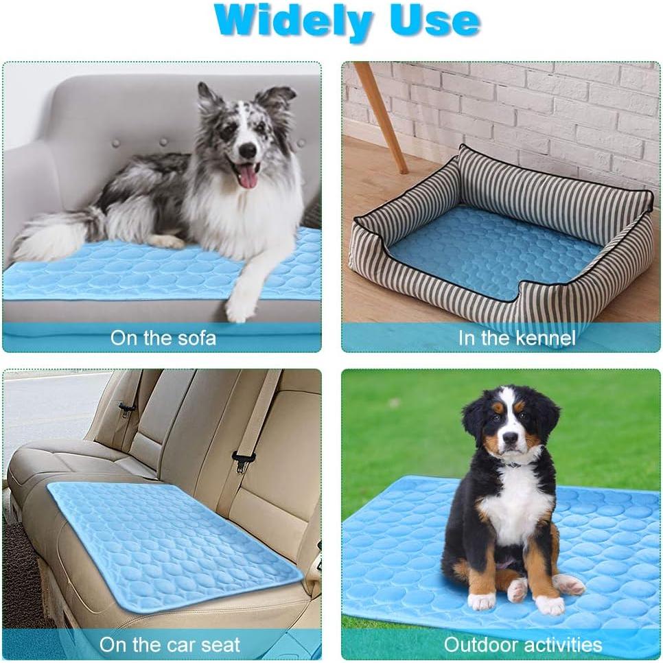 Alfombrilla Refrigerante para Perros Morder MeiLiMiYu 40x30 cm Azul