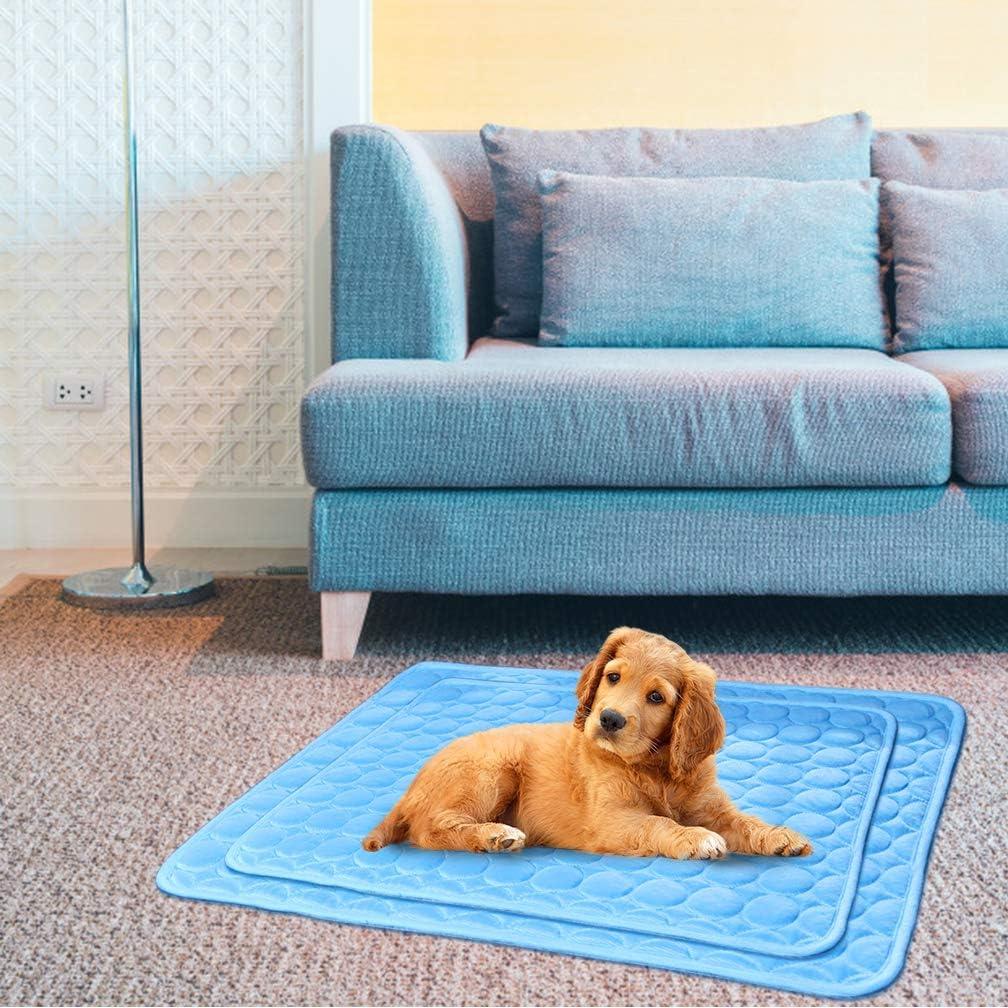 Alfombrilla Refrigerante para Perros Morder MeiLiMiYu 40x30 cm Azul