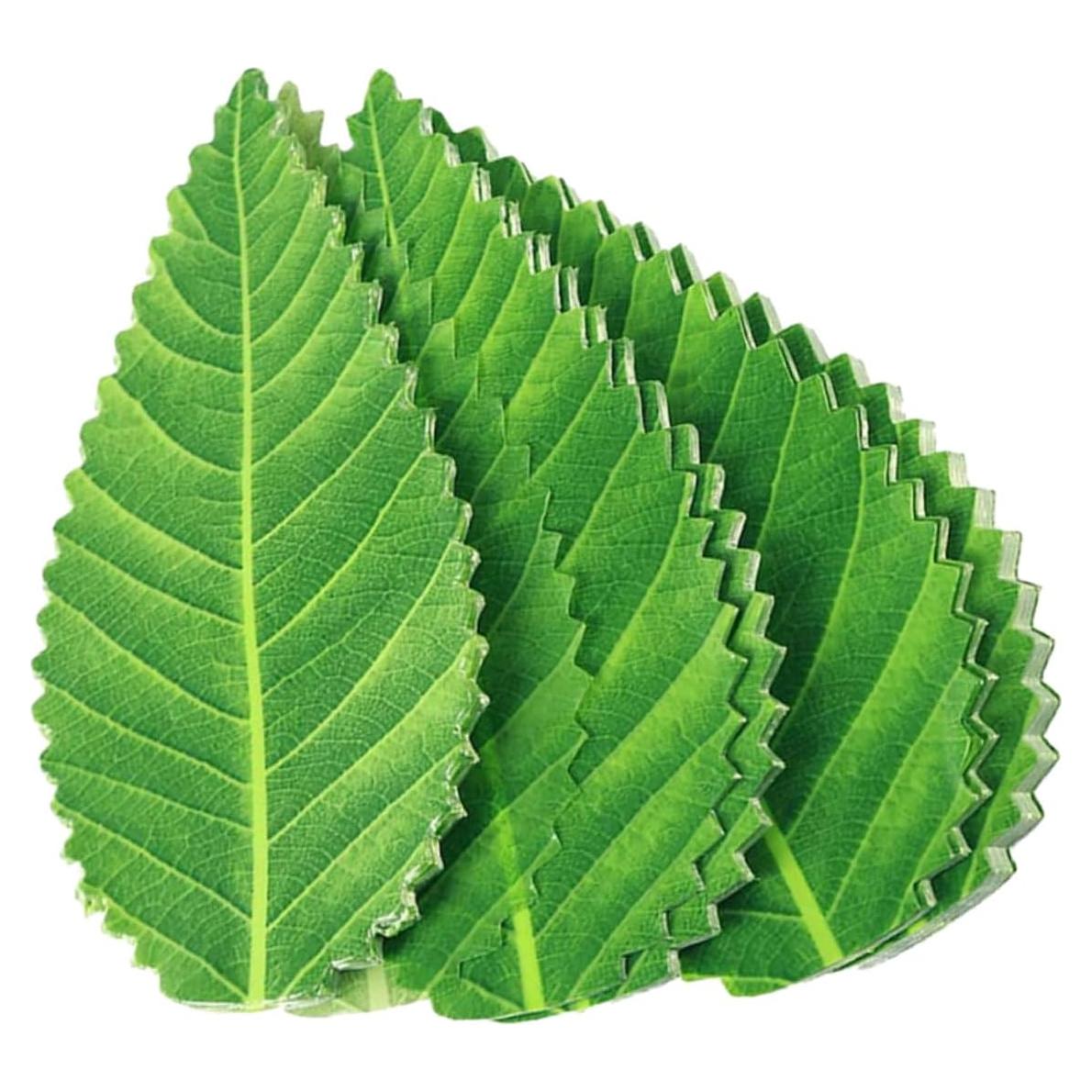 Housoutil 200 Hojas Artificiales de Sushi Verde Decorativas