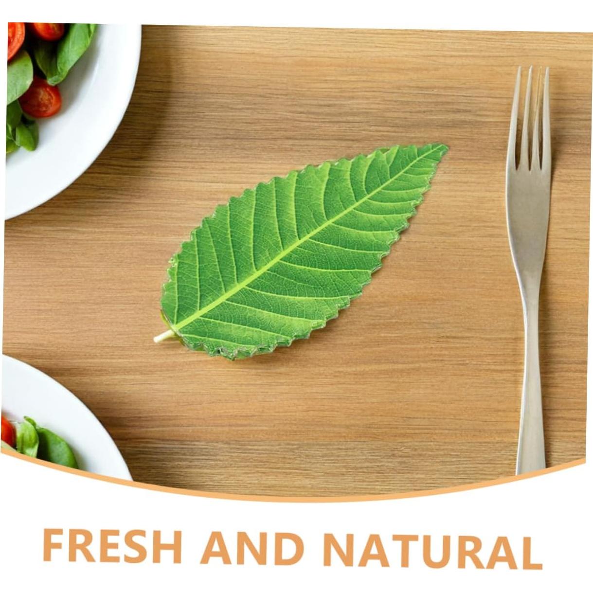 Housoutil 200 Hojas Artificiales de Sushi Verde Decorativas