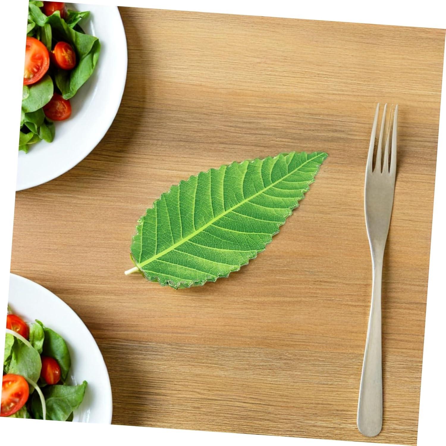 Housoutil 200 Hojas Artificiales de Sushi Verde Decorativas