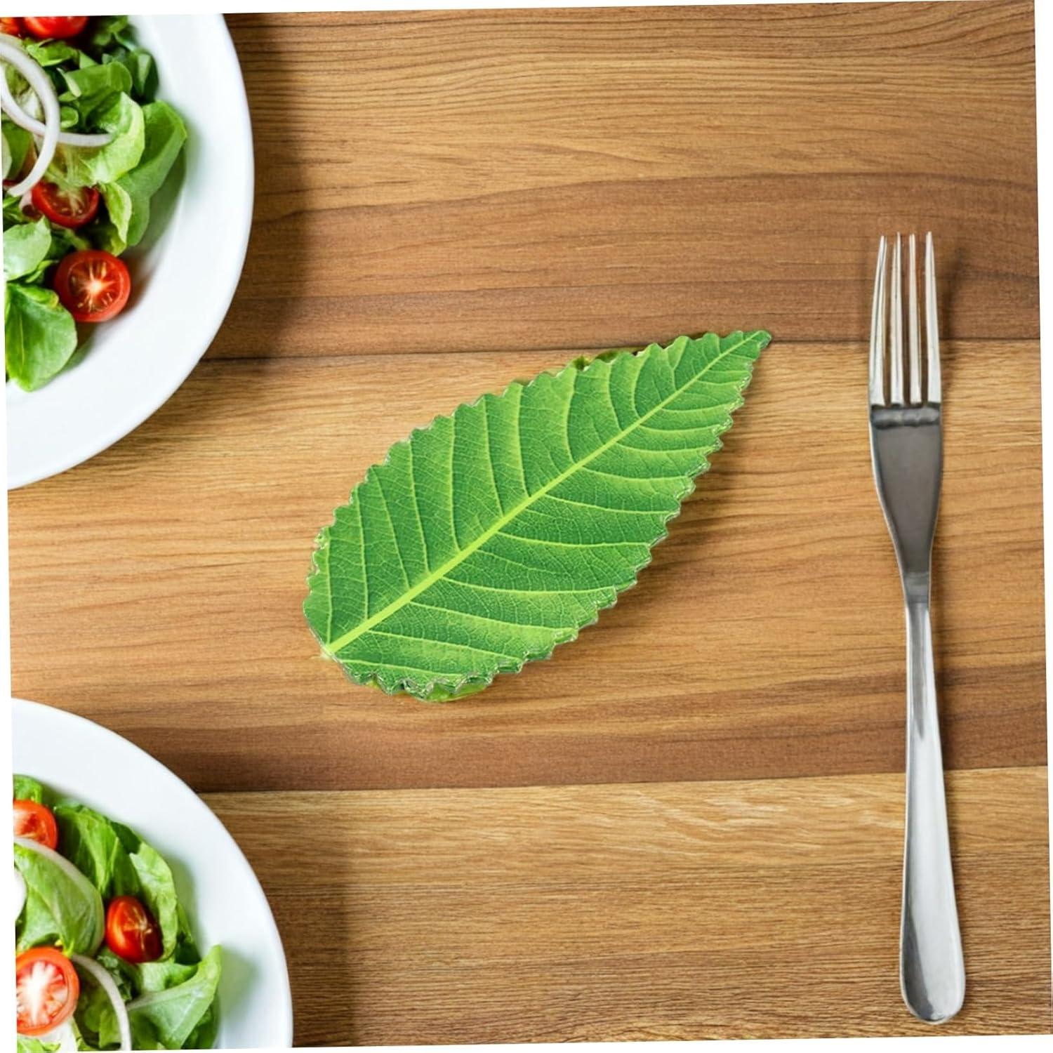 Housoutil 200 Hojas Artificiales de Sushi Verde Decorativas