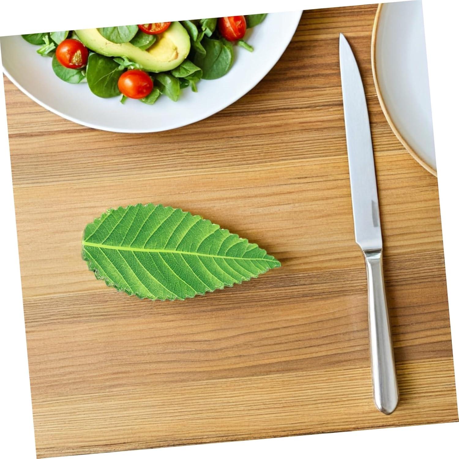 Housoutil 200 Hojas Artificiales de Sushi Verde Decorativas
