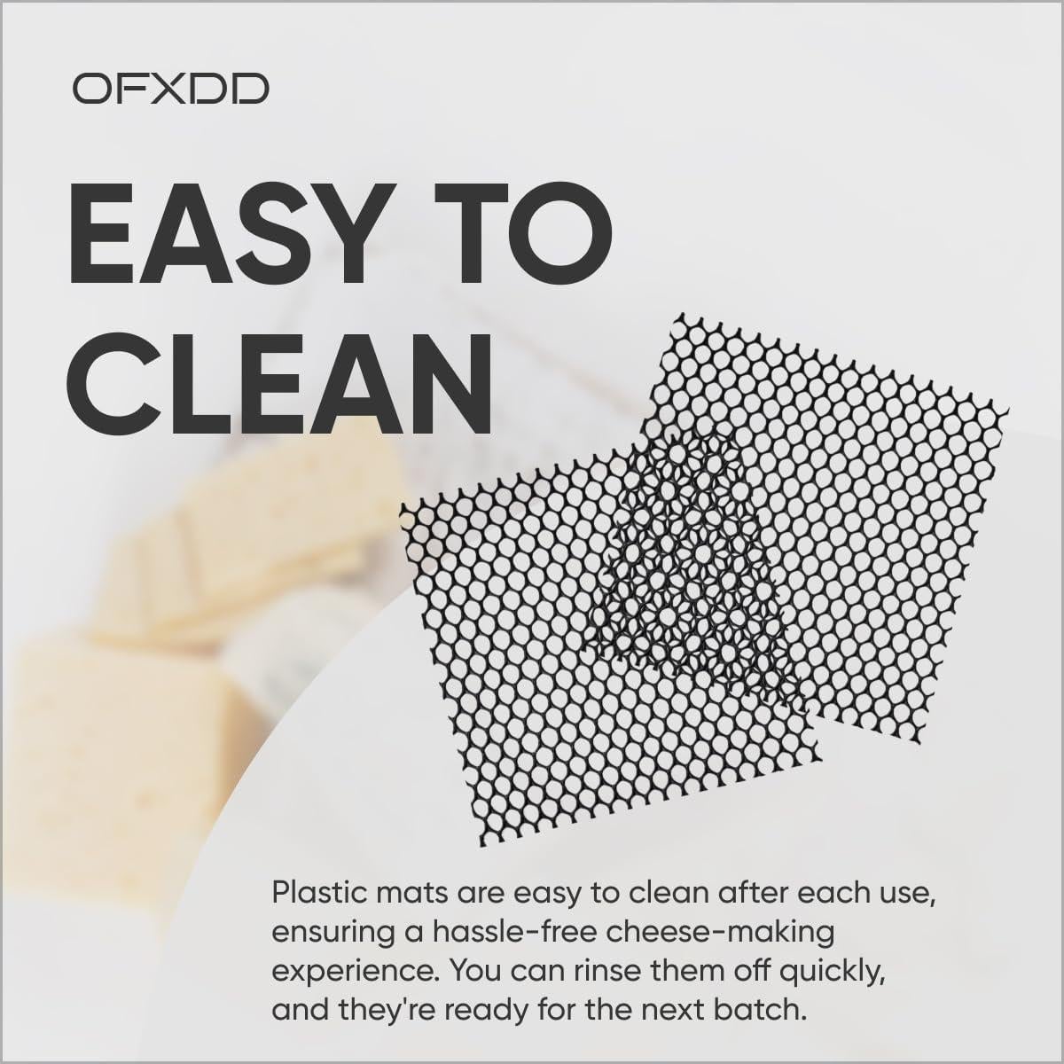 Alfombrilla para Secar Queso OFXDD 5 Pcs 20x20 cm Plástico