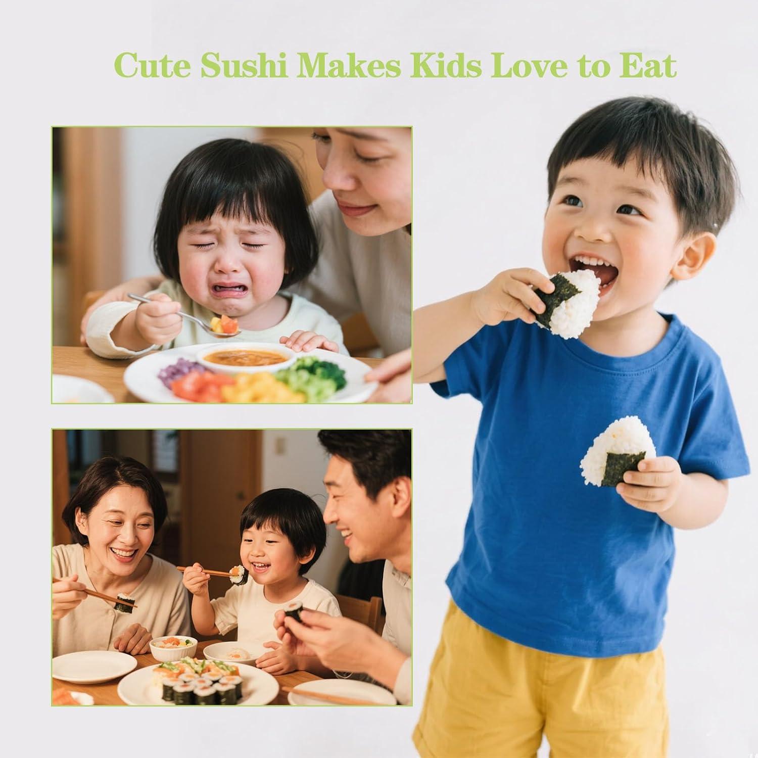 Set de Moldes para Sushi JINGIHE 11 Piezas Antiadherente