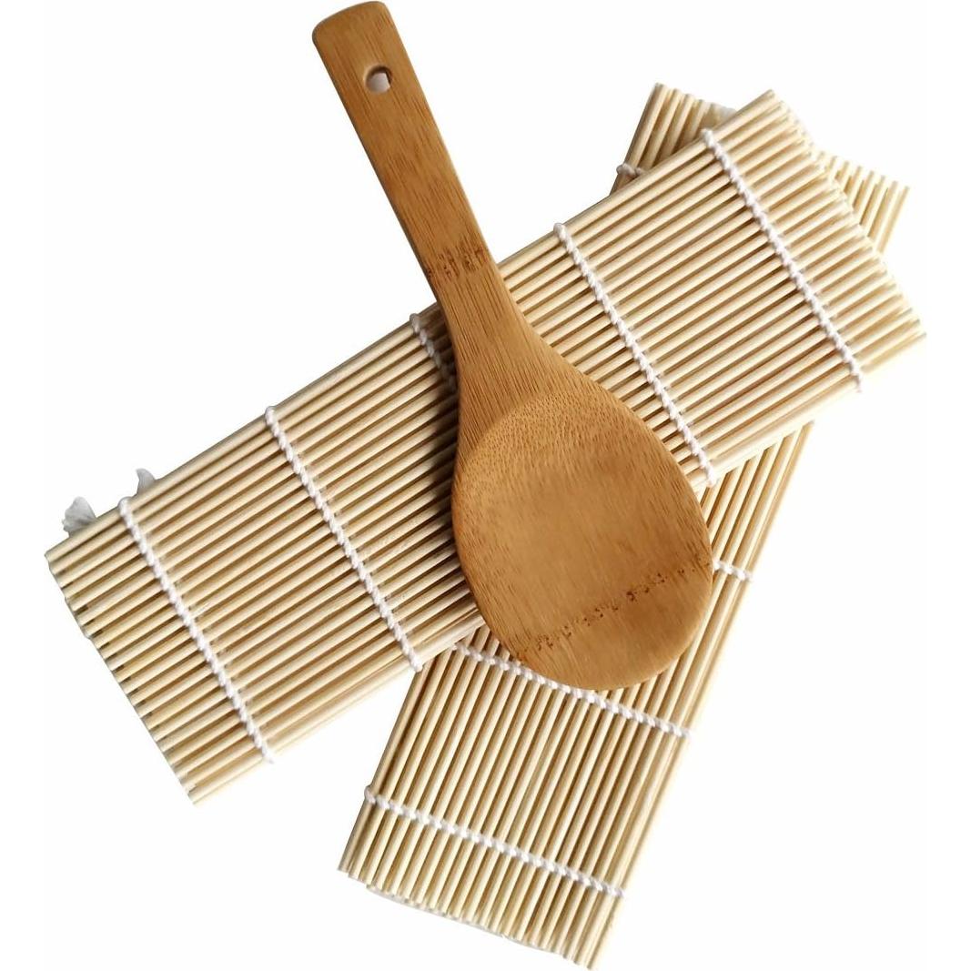 Estera de Bambú para Sushi Garasani - 2 Estrellas + 1 Pala