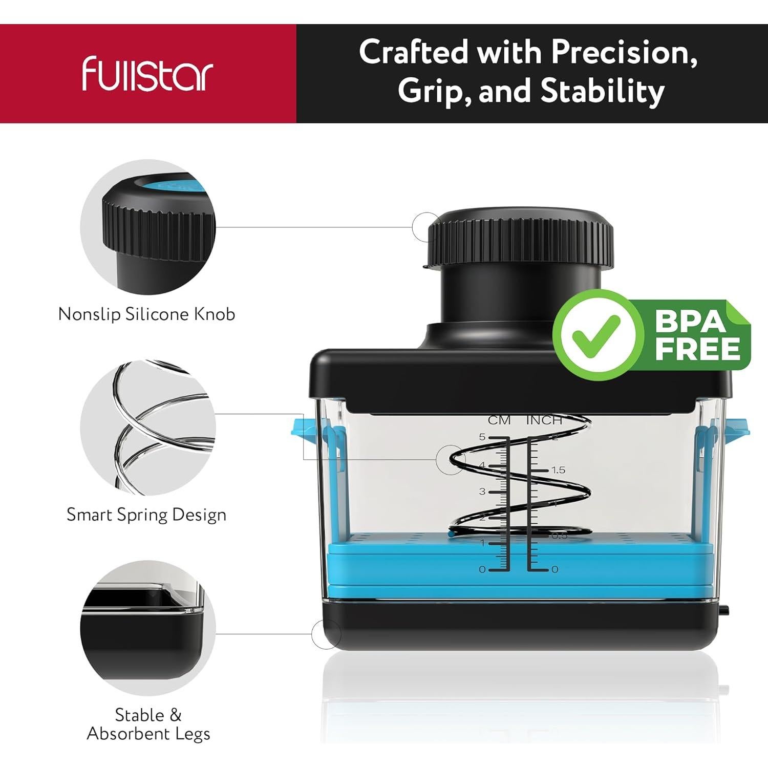 Prensa de Tofu Fullstar + 20 Recipientes Plástico 0.88L