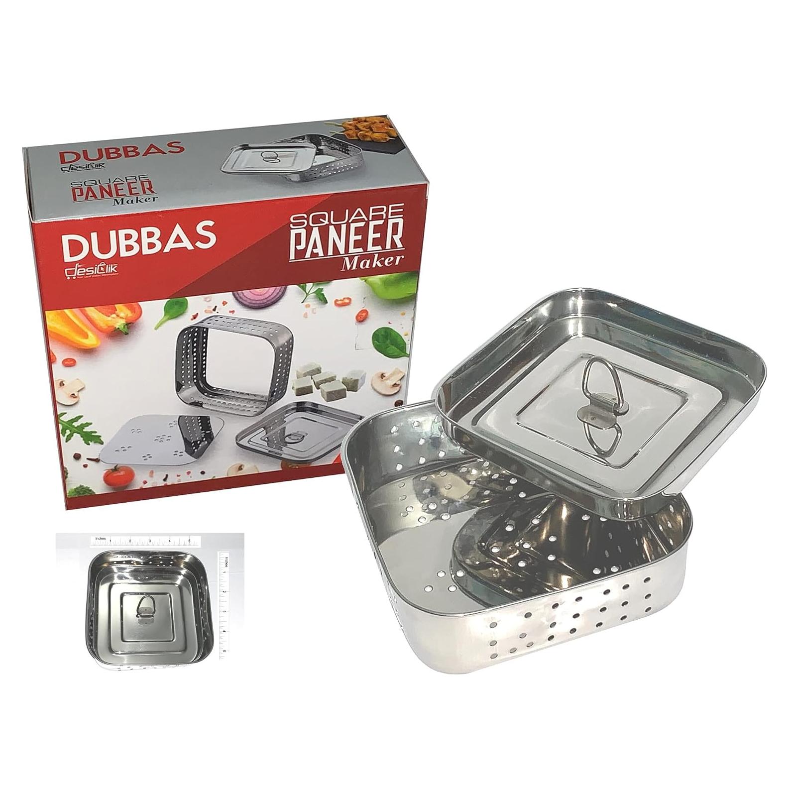 Molde para Paneer Dubbas de Acero Inoxidable 13.34 cm