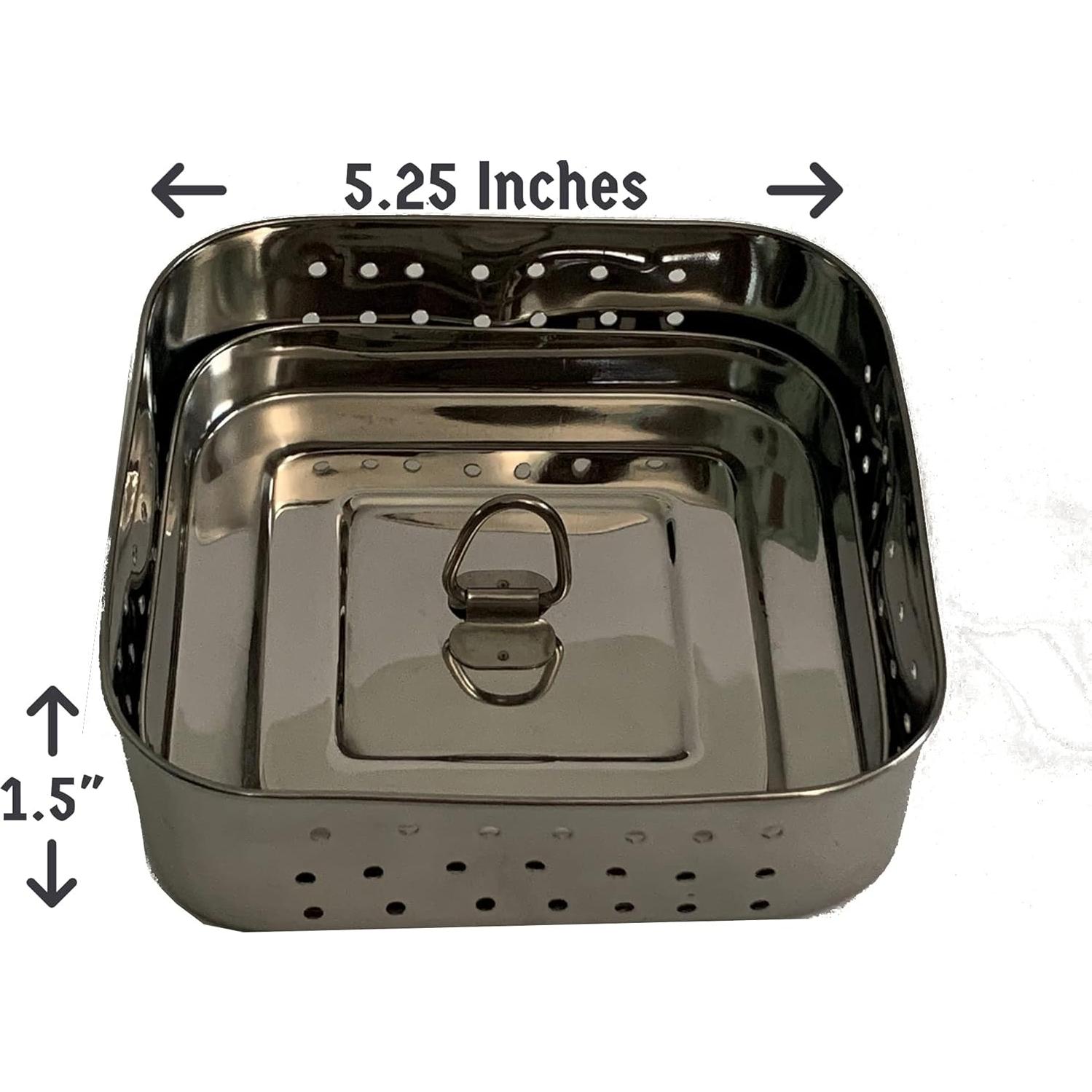 Molde para Paneer Dubbas de Acero Inoxidable 13.34 cm