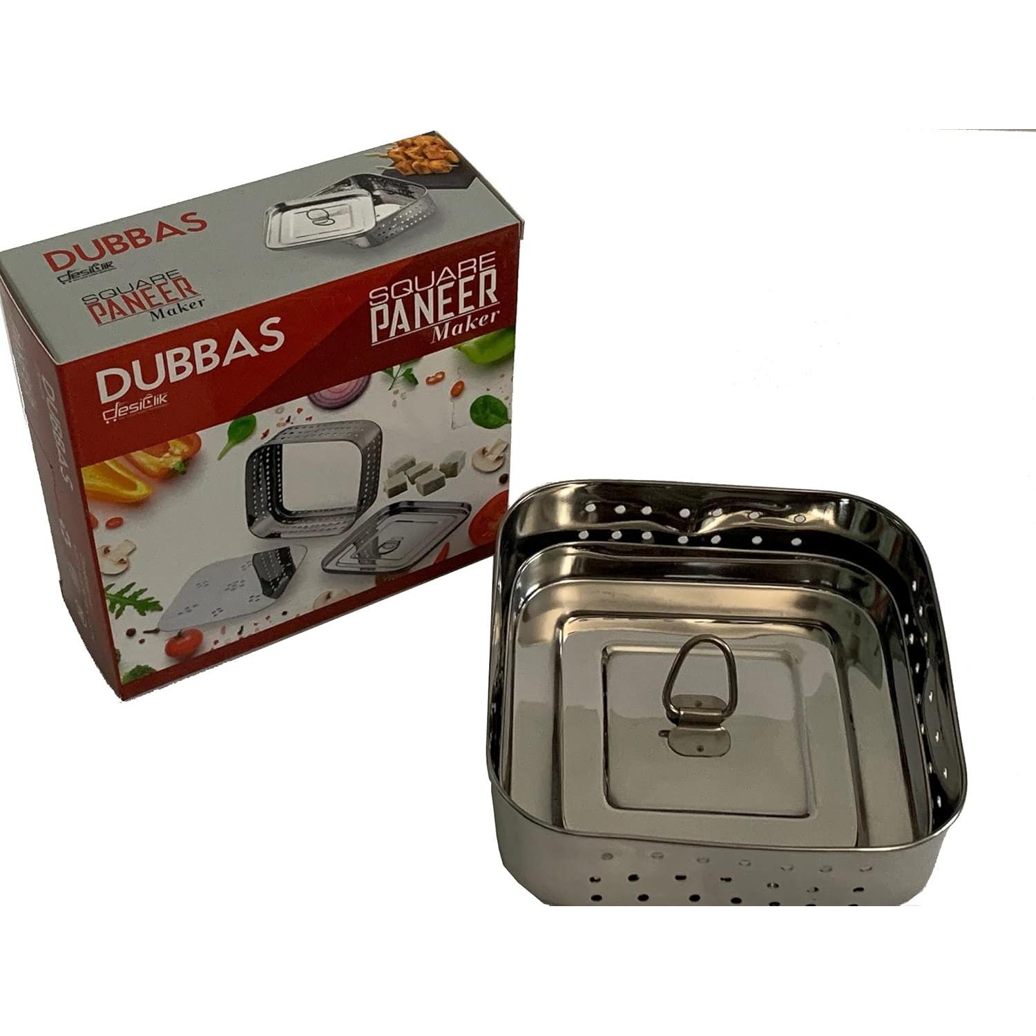 Molde para Paneer Dubbas de Acero Inoxidable 13.34 cm