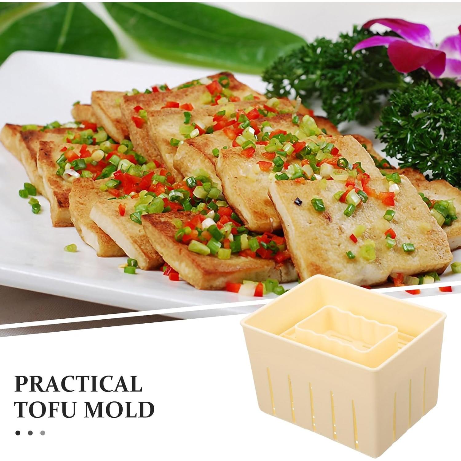 Molde para Prensar Tofu Yardwe 3 Piezas de Plástico