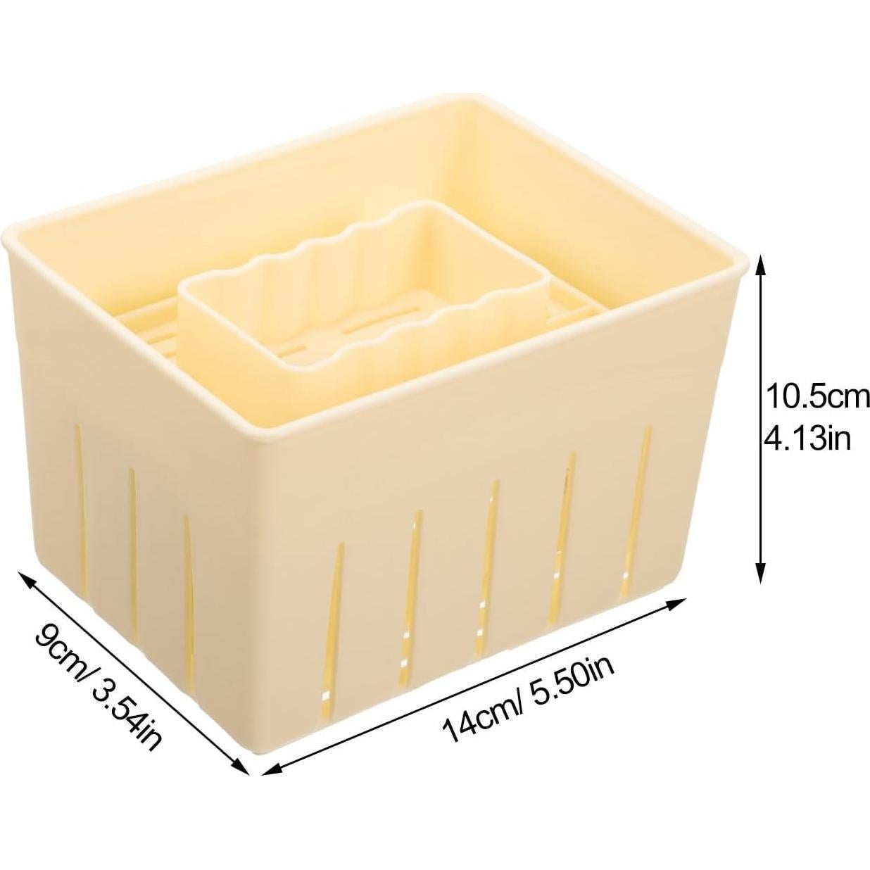 Molde para Prensar Tofu Yardwe 3 Piezas de Plástico