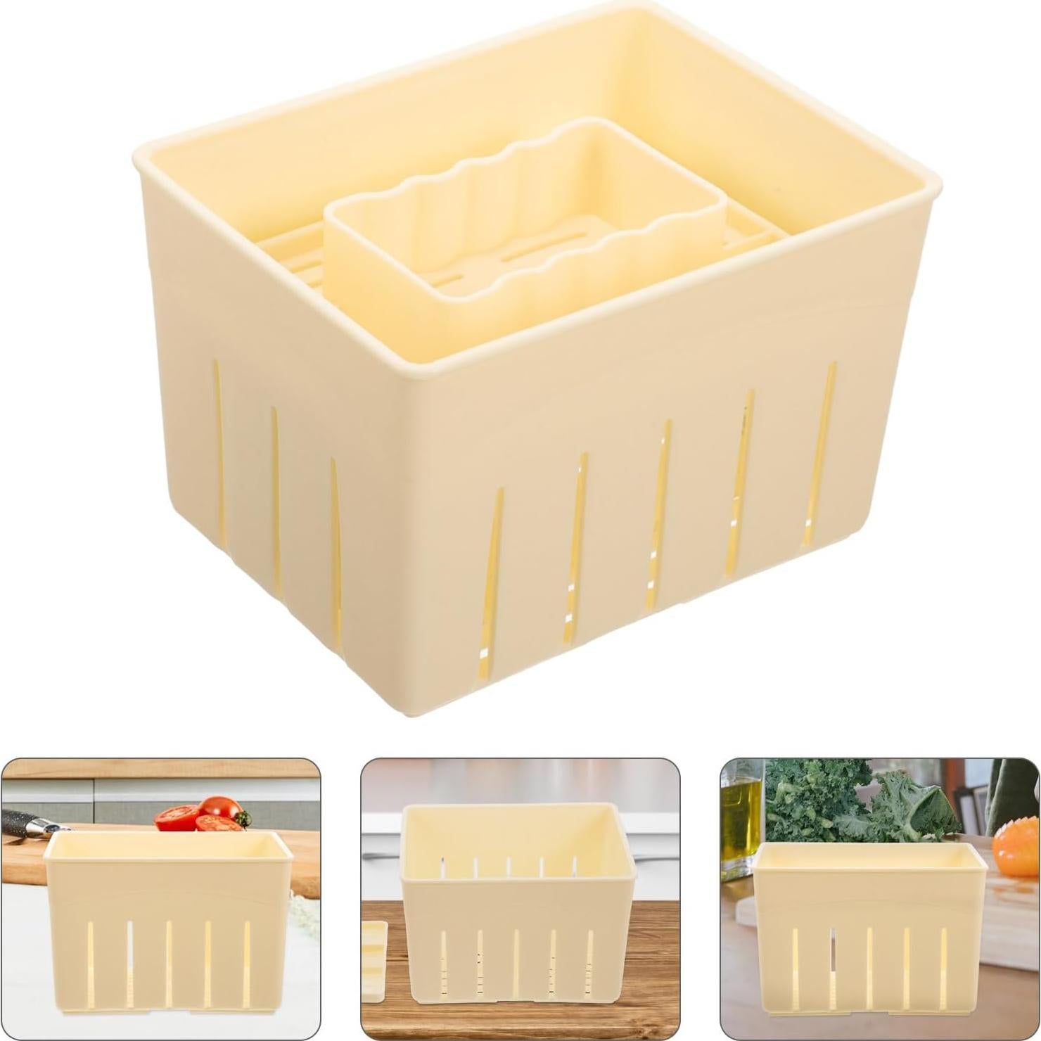 Molde para Prensar Tofu Yardwe 3 Piezas de Plástico