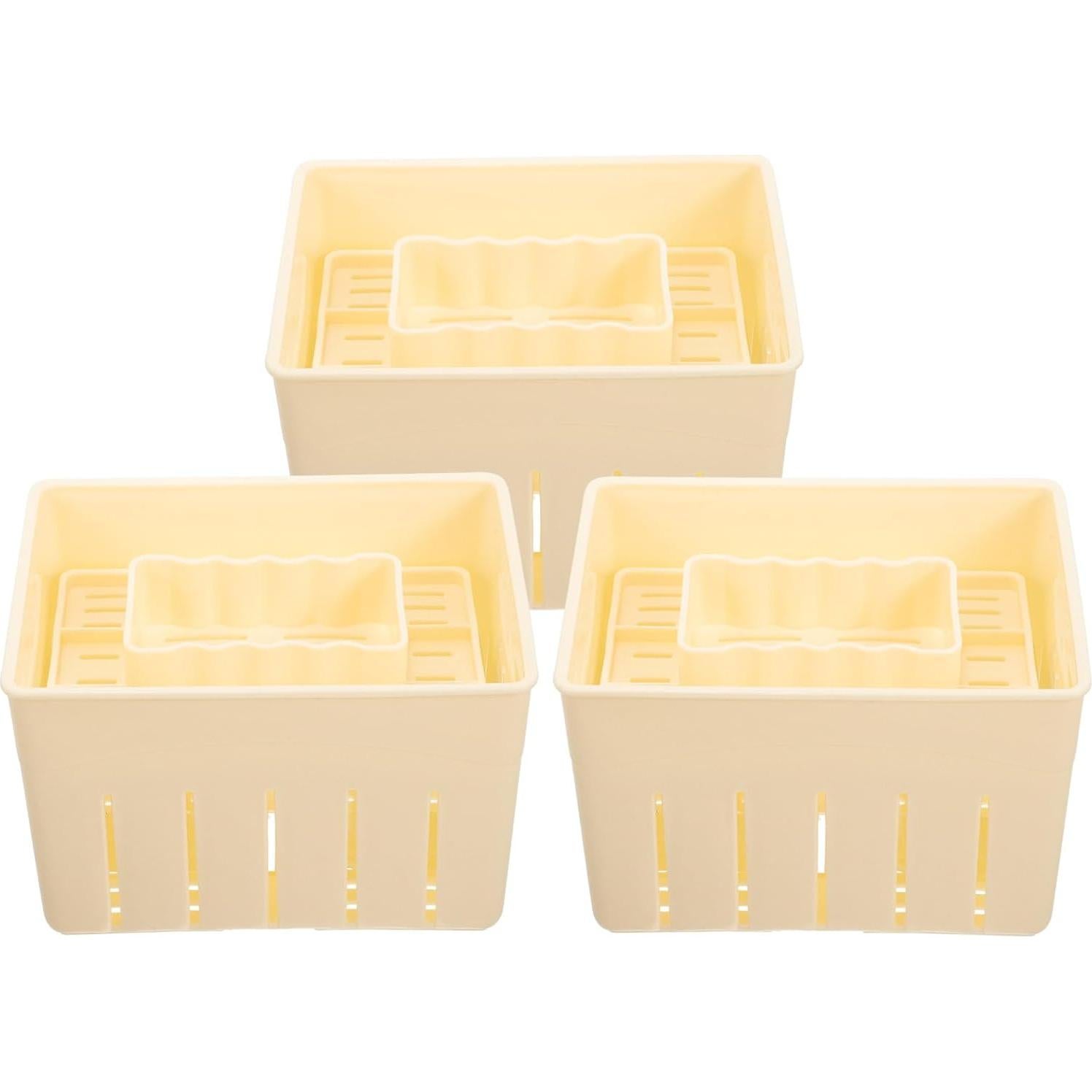 Molde para Prensar Tofu Yardwe 3 Piezas de Plástico