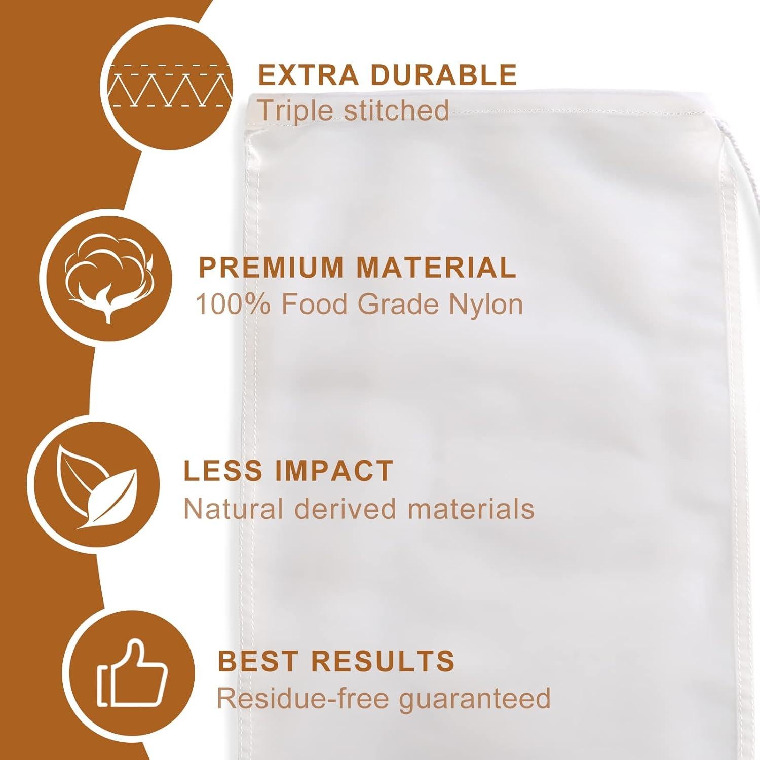 Bolsa Coladora de Leche Kimmama 20.1x30 cm Nylon Reutilizable