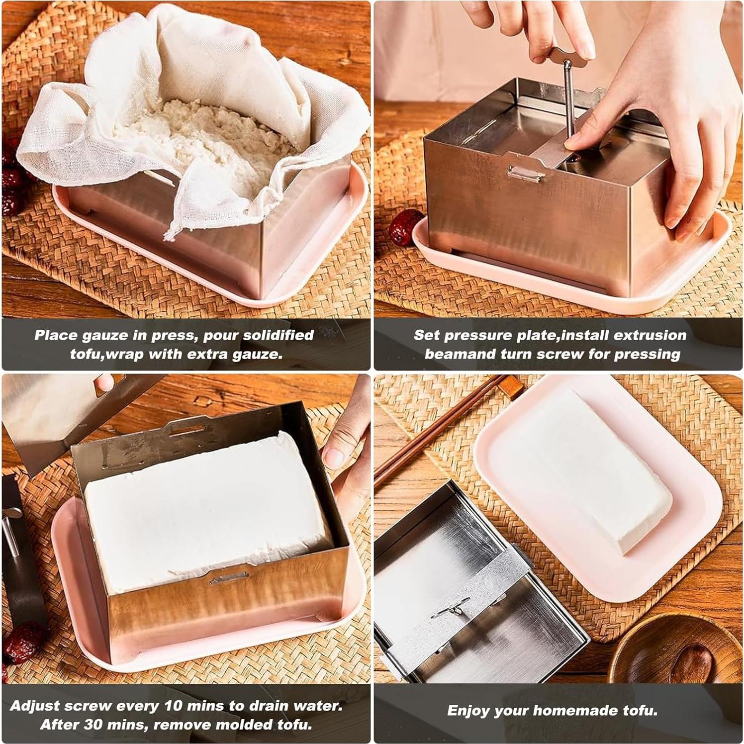 Prensa de Tofu de Acero Inoxidable Clipore 36.5x15 cm