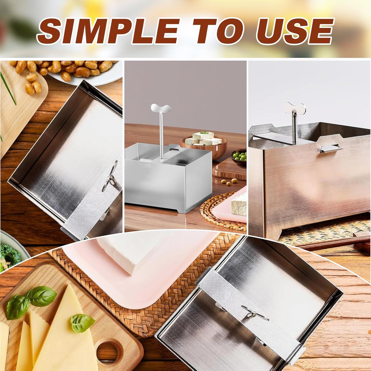 Prensa de Tofu de Acero Inoxidable Clipore 36.5x15 cm