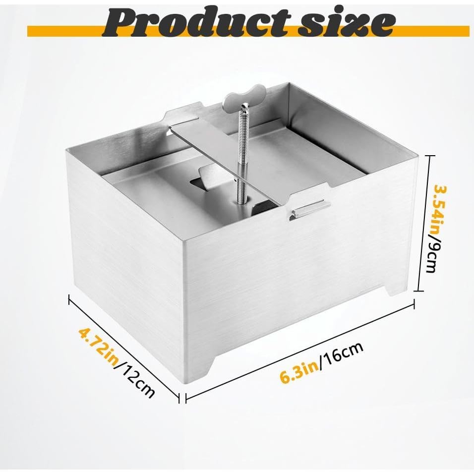 Prensa de Tofu Bibabala Acero Inoxidable con Bandeja y Toalla