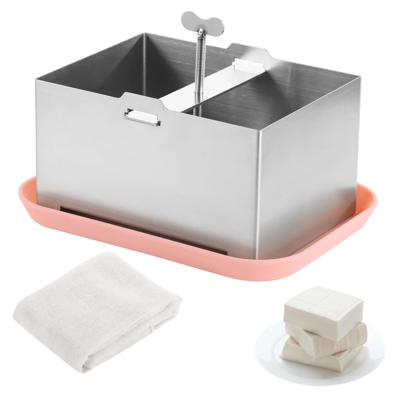 Prensa de Tofu Ajustable GIOTUK Acero Inoxidable 1kg