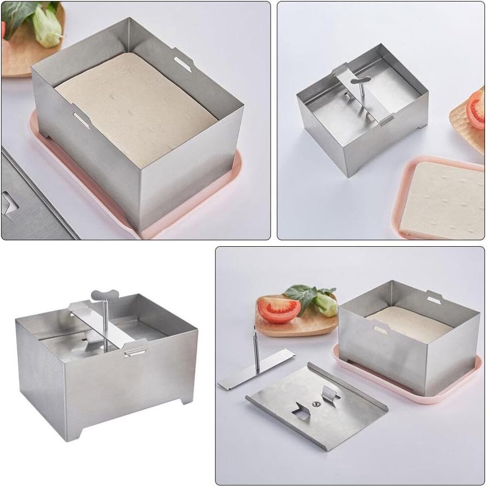 Prensa para Tofu y Paneer HEMOTON de Acero Inoxidable 0.45 kg