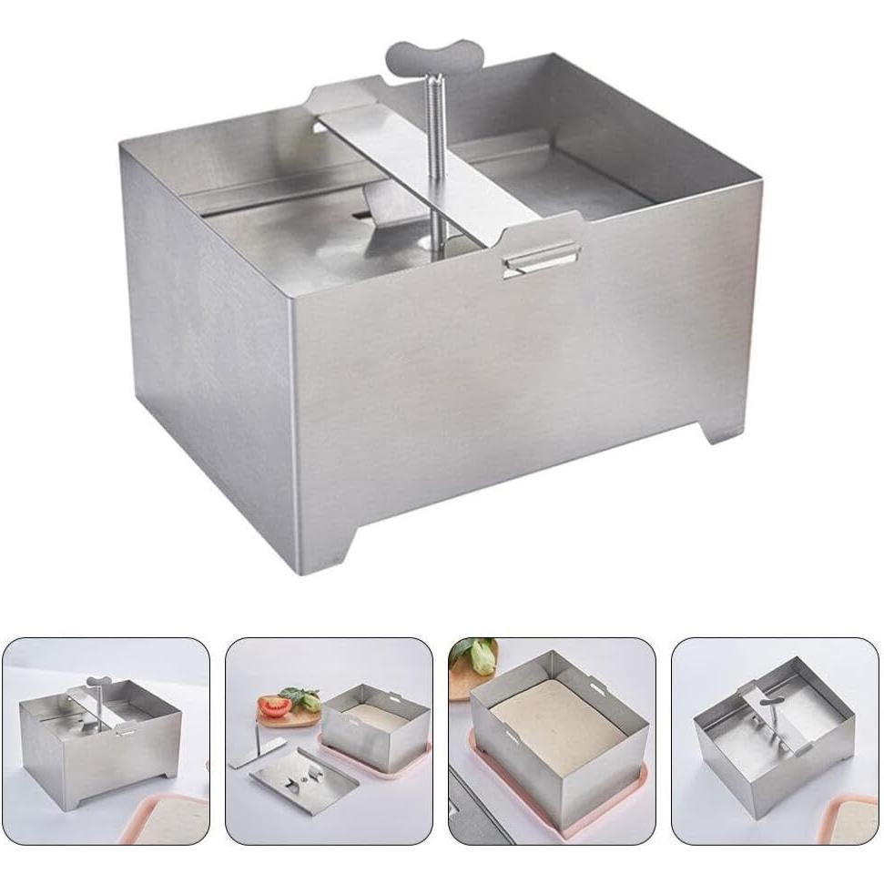 Prensa para Tofu y Paneer HEMOTON de Acero Inoxidable 0.45 kg