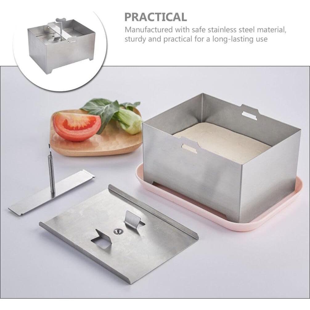 Prensa para Tofu y Paneer HEMOTON de Acero Inoxidable 0.45 kg