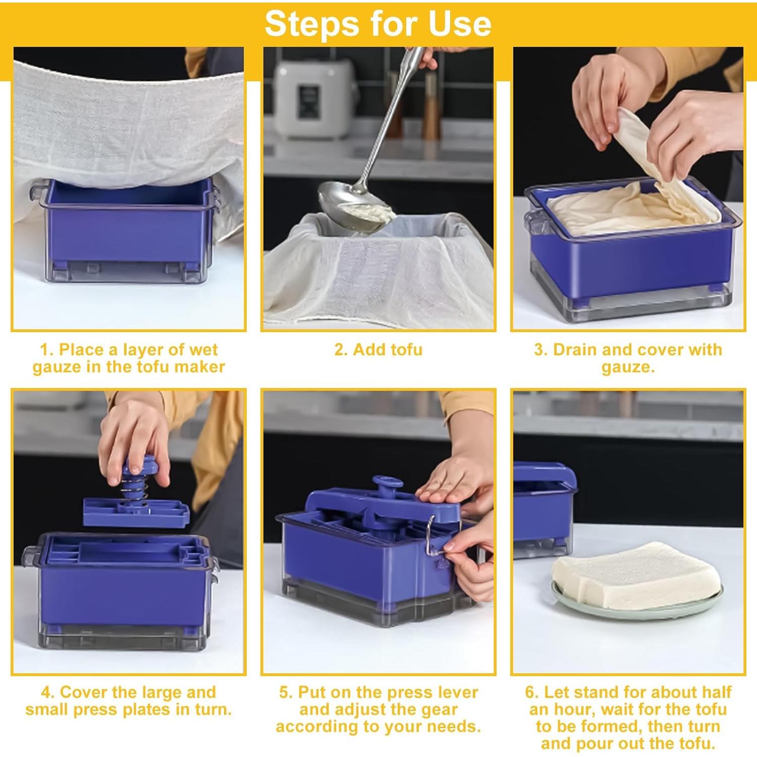 Prensa de Tofu BigKing - Apta para Lavavajillas, 20 Minutos