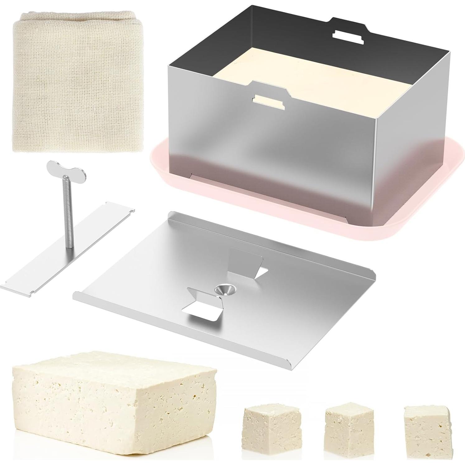 Prensa de Tofu PEISFAWG Grande Acero Inoxidable 304 1kg