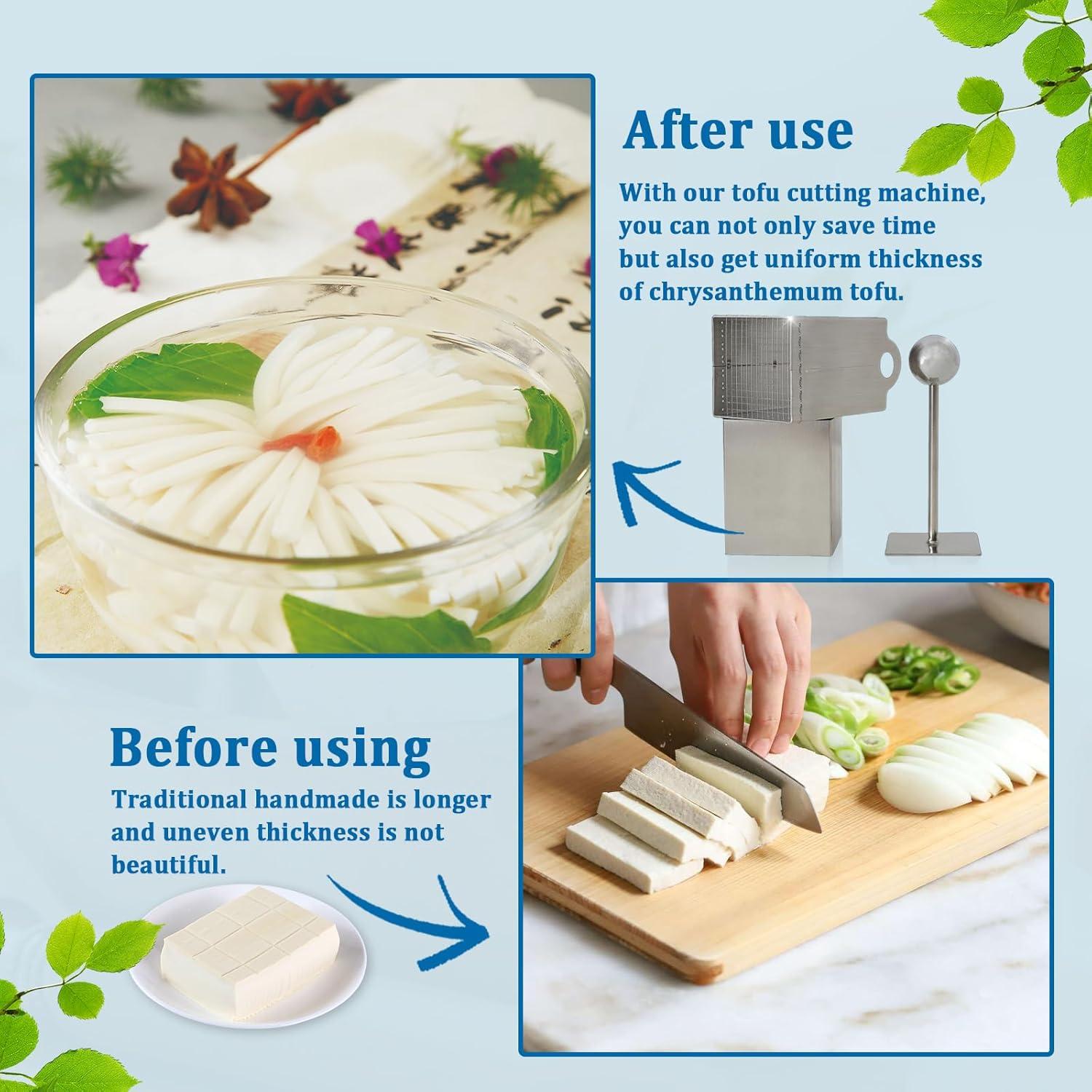 Prensa de Tofu de Acero Inoxidable Xanadued - Cortador y Rallador