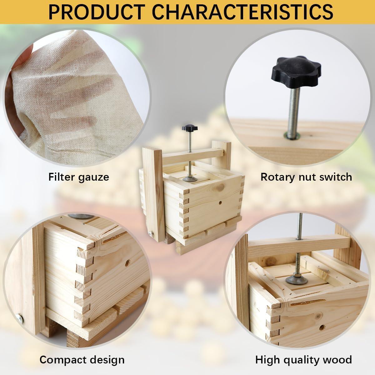 Molde para Hacer Tofu DOERDO de Madera 15x15x18cm