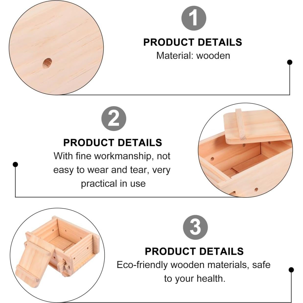 Prensa de Tofu Hemoton de Madera 22x19.5x10.5 cm