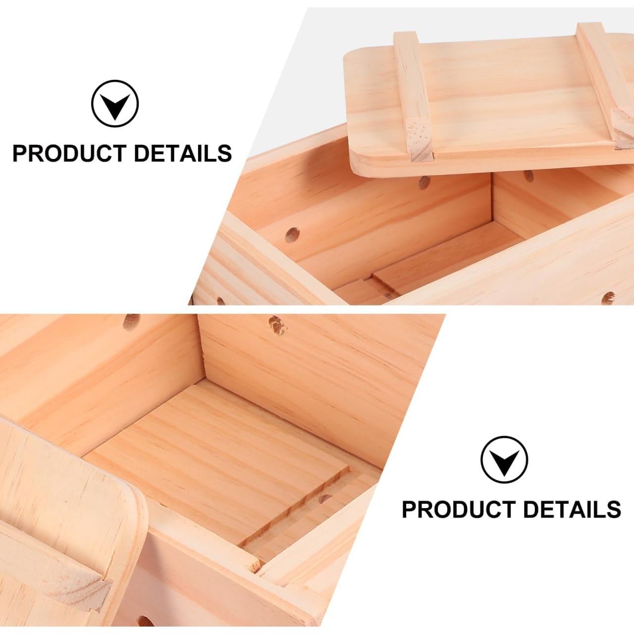 Prensa de Tofu Hemoton de Madera 22x19.5x10.5 cm