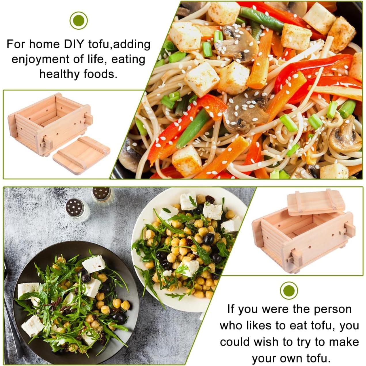 Prensa de Tofu Hemoton de Madera 22x19.5x10.5 cm