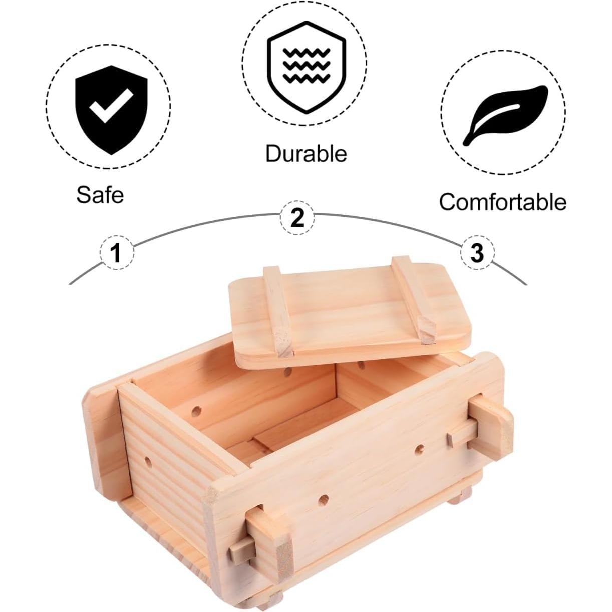 Molde de Tofu de Madera Hemoton 22.5x19.5x10.5 cm Ecológico