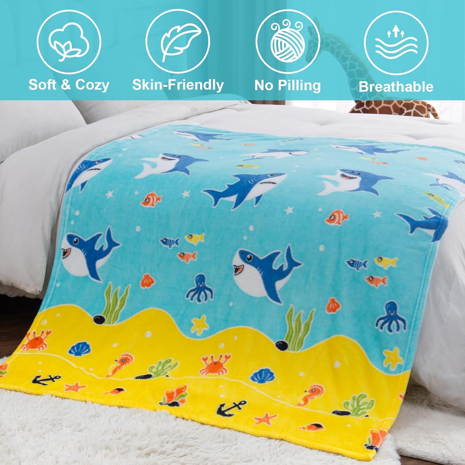 Manta de Tiburón Brillante Levens 127x152 cm Suave