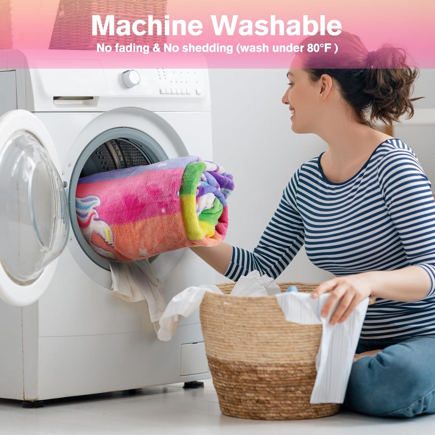 Manta de Unicornio Brillante Levens 127x152 cm Suave