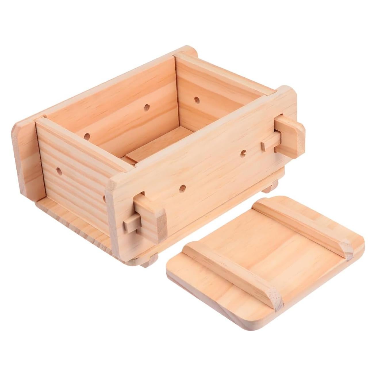 Prensa de Tofu DOITOOL de Madera 22x19x10cm Herramienta Manual