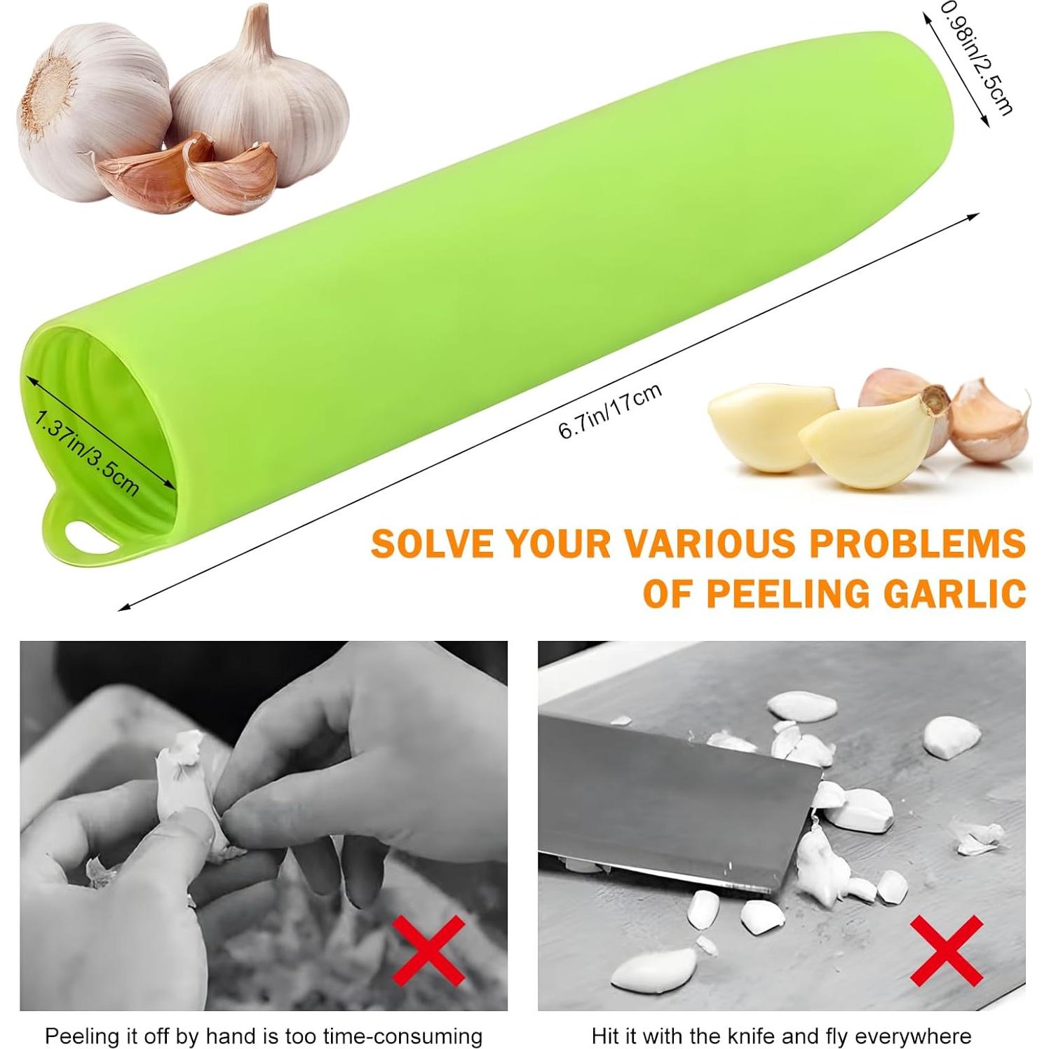 Pelador de Ajo de Silicona Genérico 3 Piezas - Sin Olor