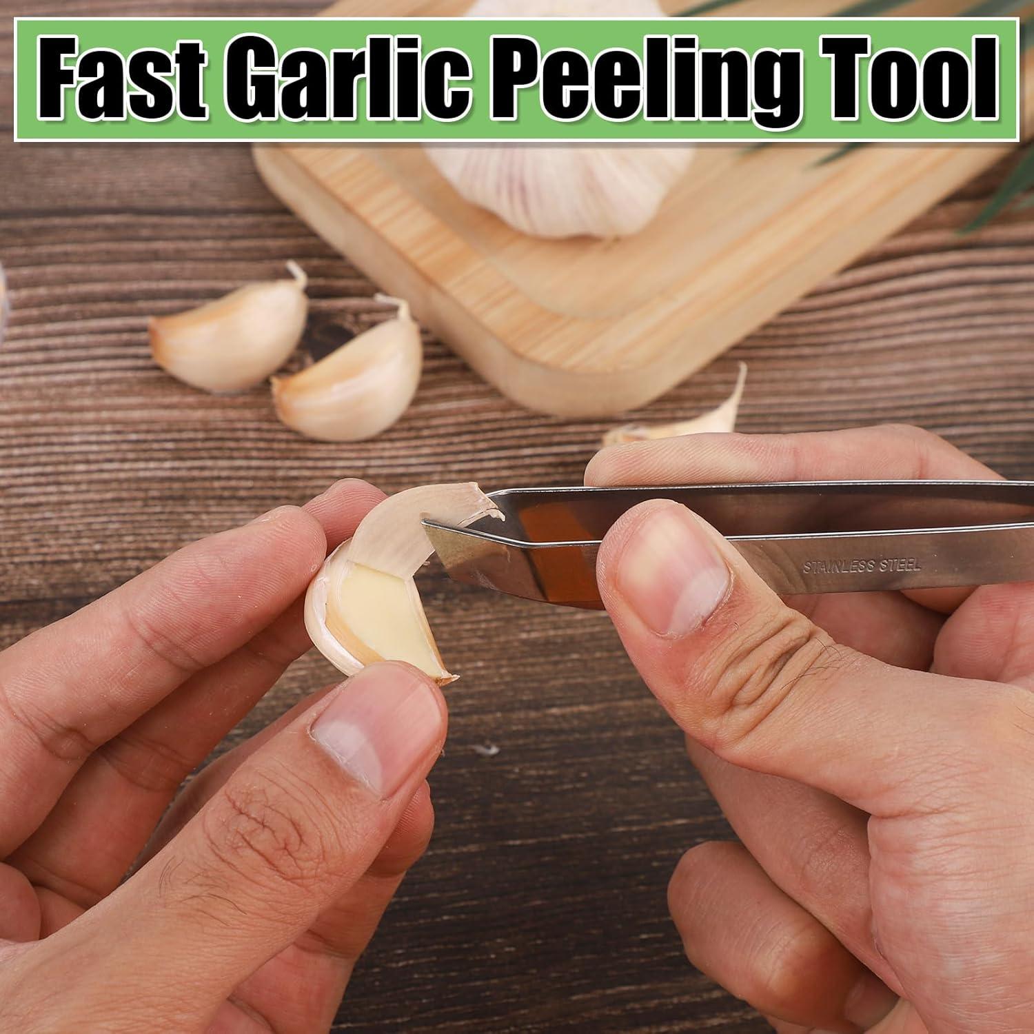 Juego de Prensa y Pelador de Ajo Acero Inoxidable Lasuroa