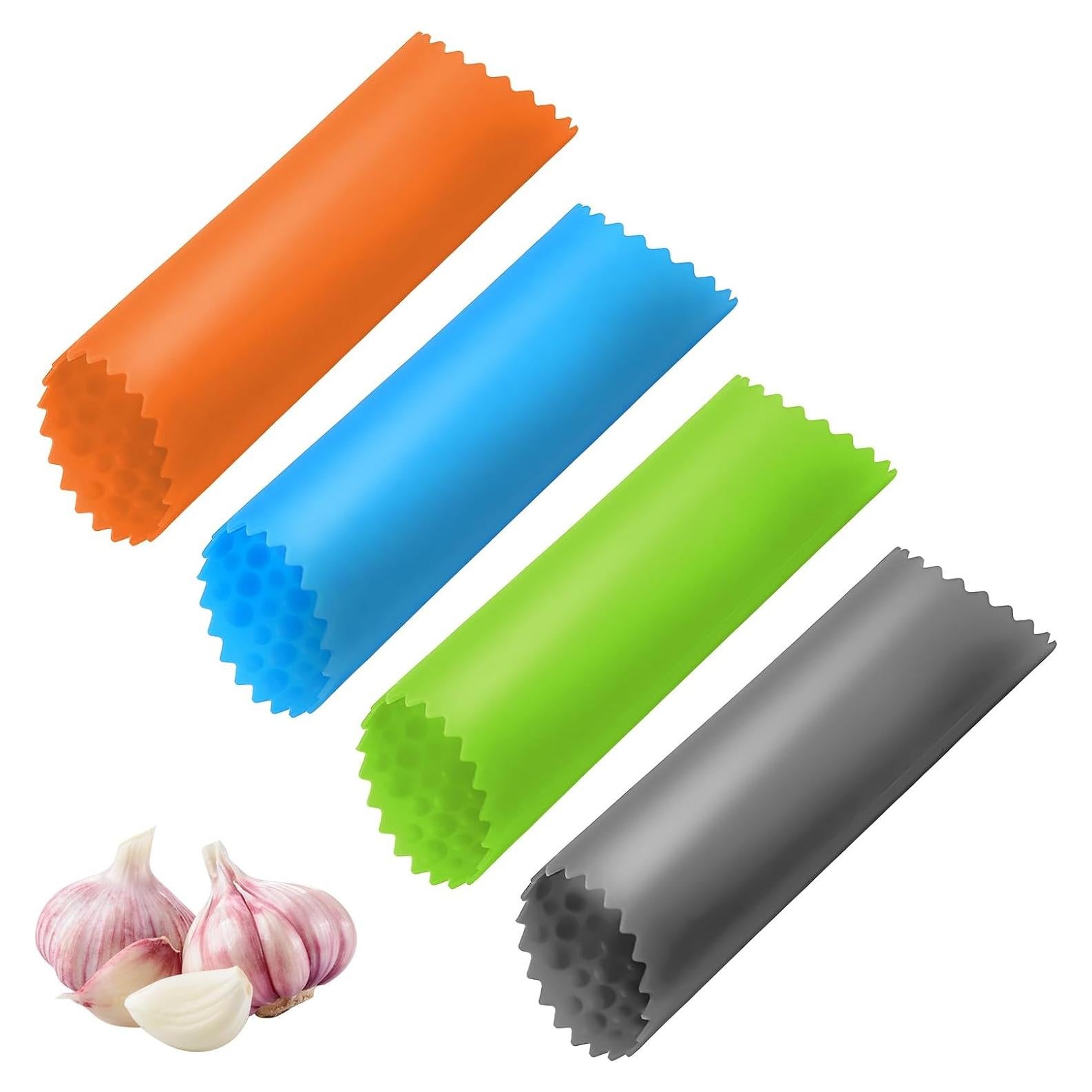 Juego de 4 Peladores de Ajo de Silicona Classicseali