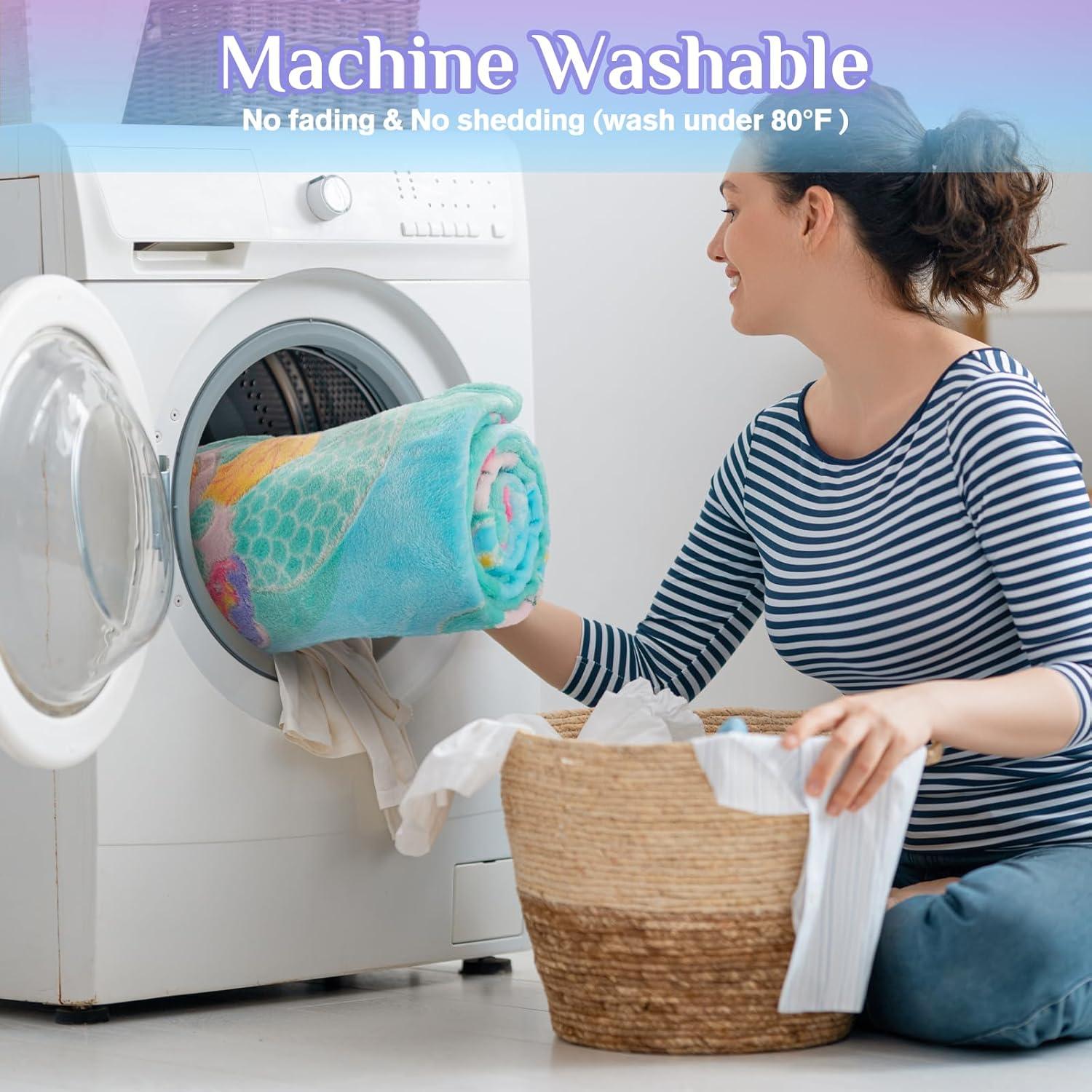 Manta de Sirena Brillante Levens 127x152 cm para Niños