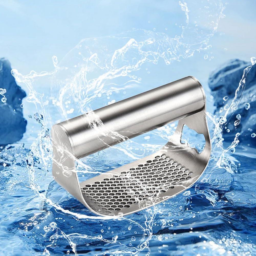 Prensa de Ajo Acero Inoxidable HOAIME con Abrebotellas