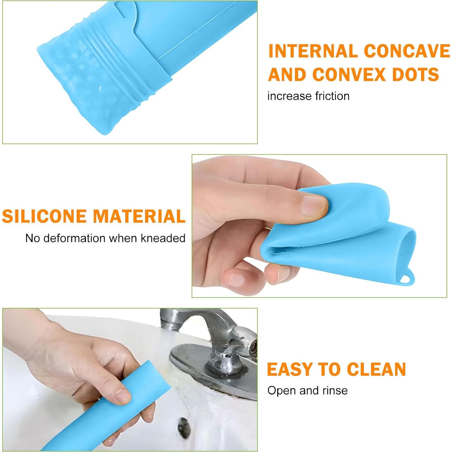 Tubo Pelador de Ajo de Silicona GHKLNY - 3 Paquete Apto Lavavajillas