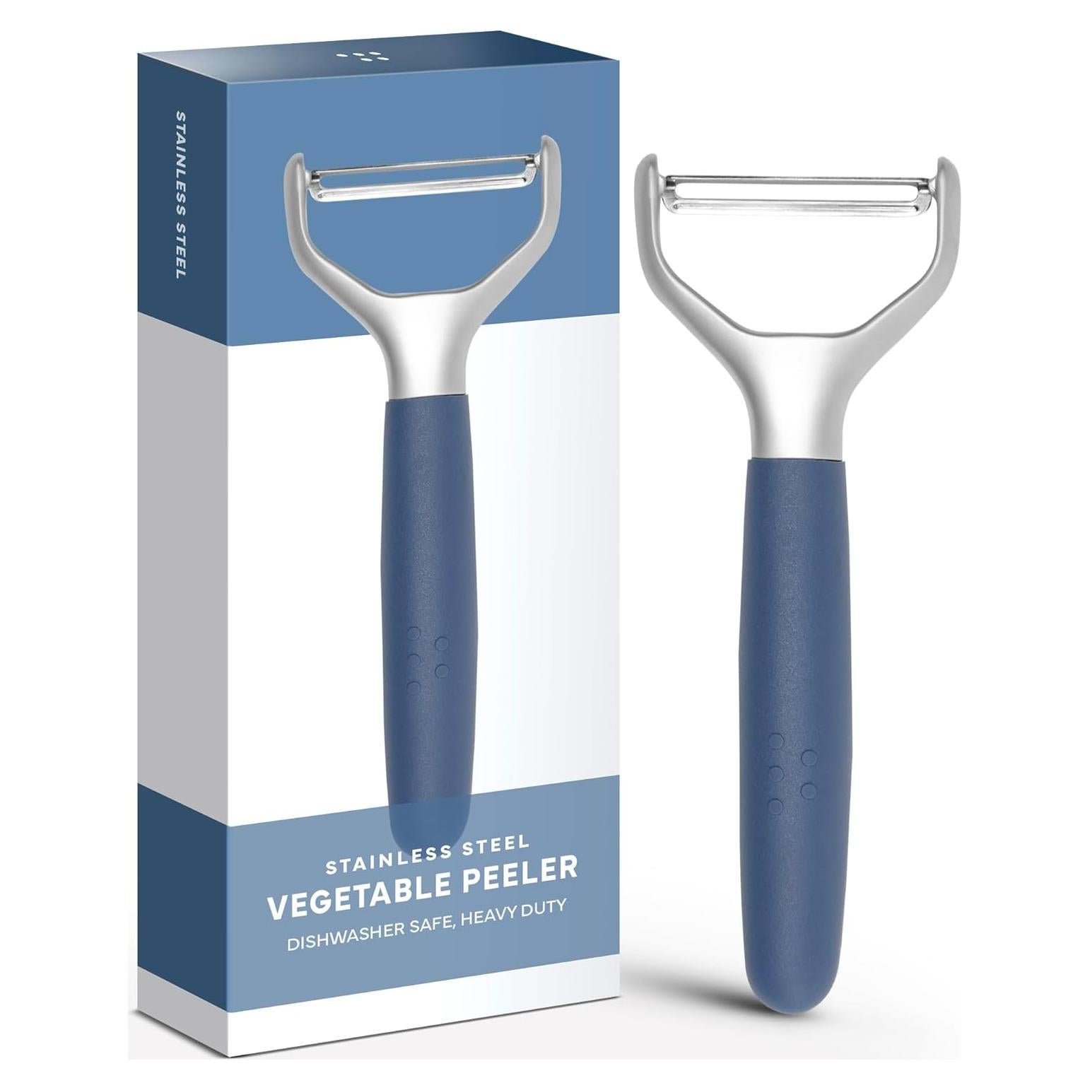 Pelador de Verduras Misen Acero Inoxidable Ergonómico Azul