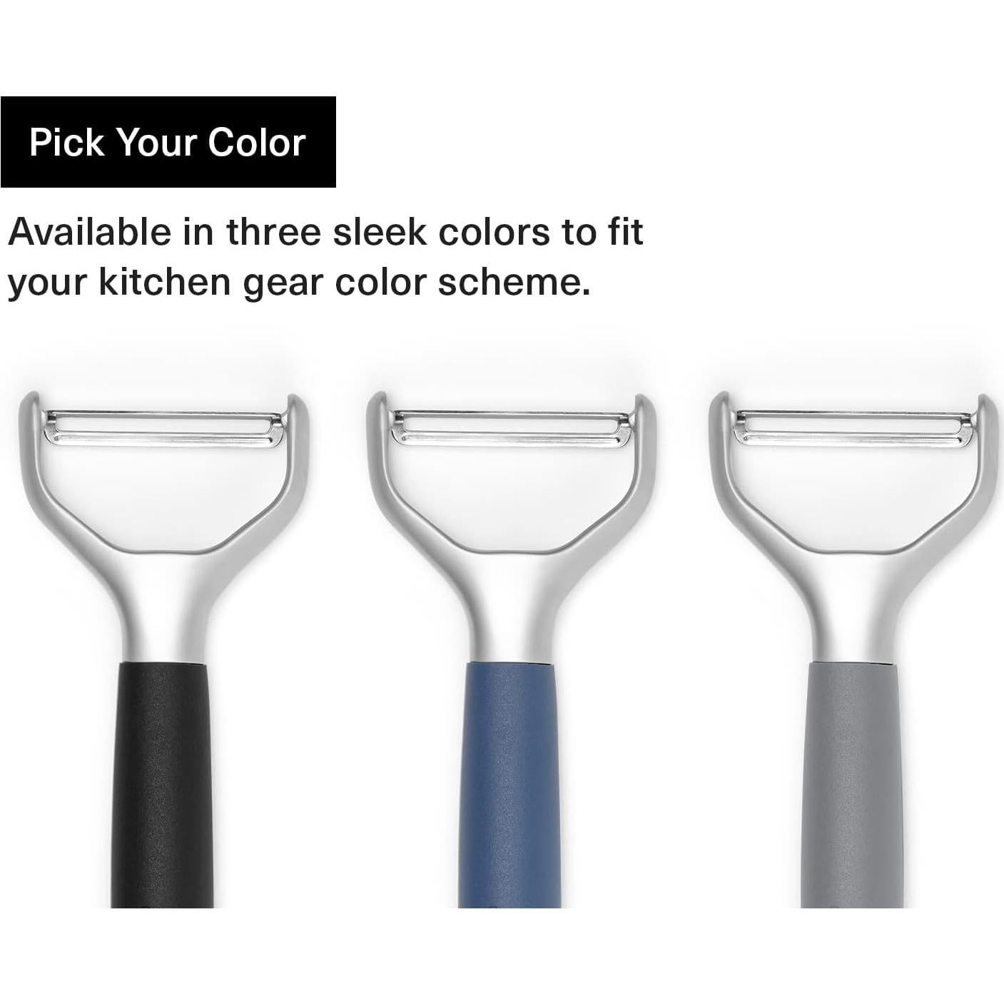 Pelador de Verduras Misen Acero Inoxidable Ergonómico Azul