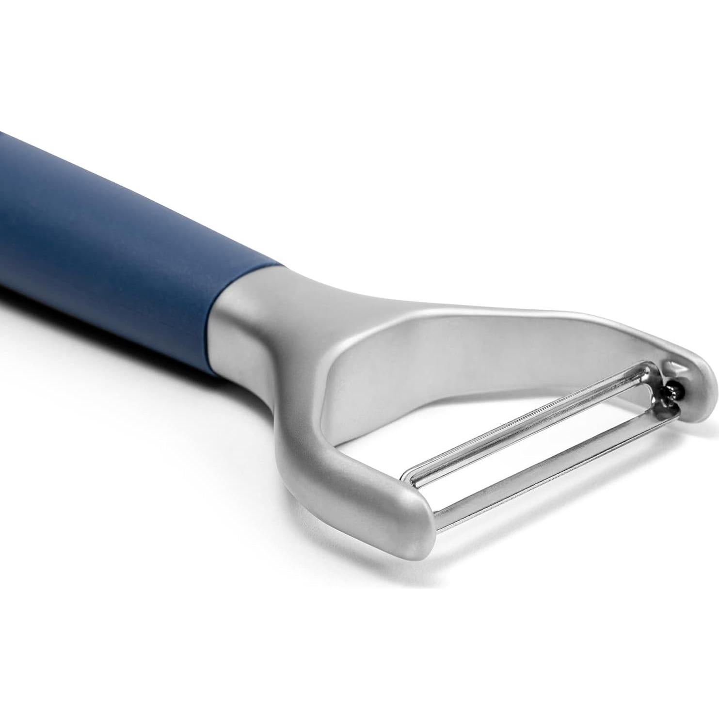 Pelador de Verduras Misen Acero Inoxidable Ergonómico Azul