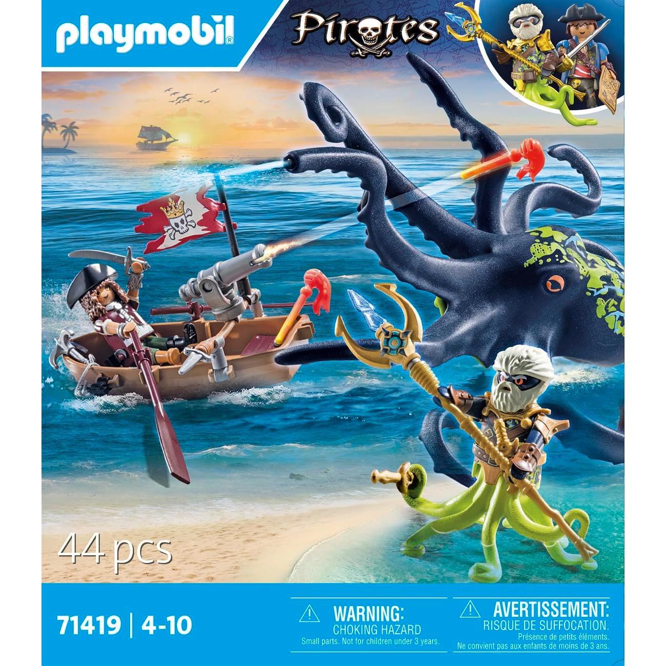 Playmobil Piratas Batalla Pulpo Gigante 44 Piezas