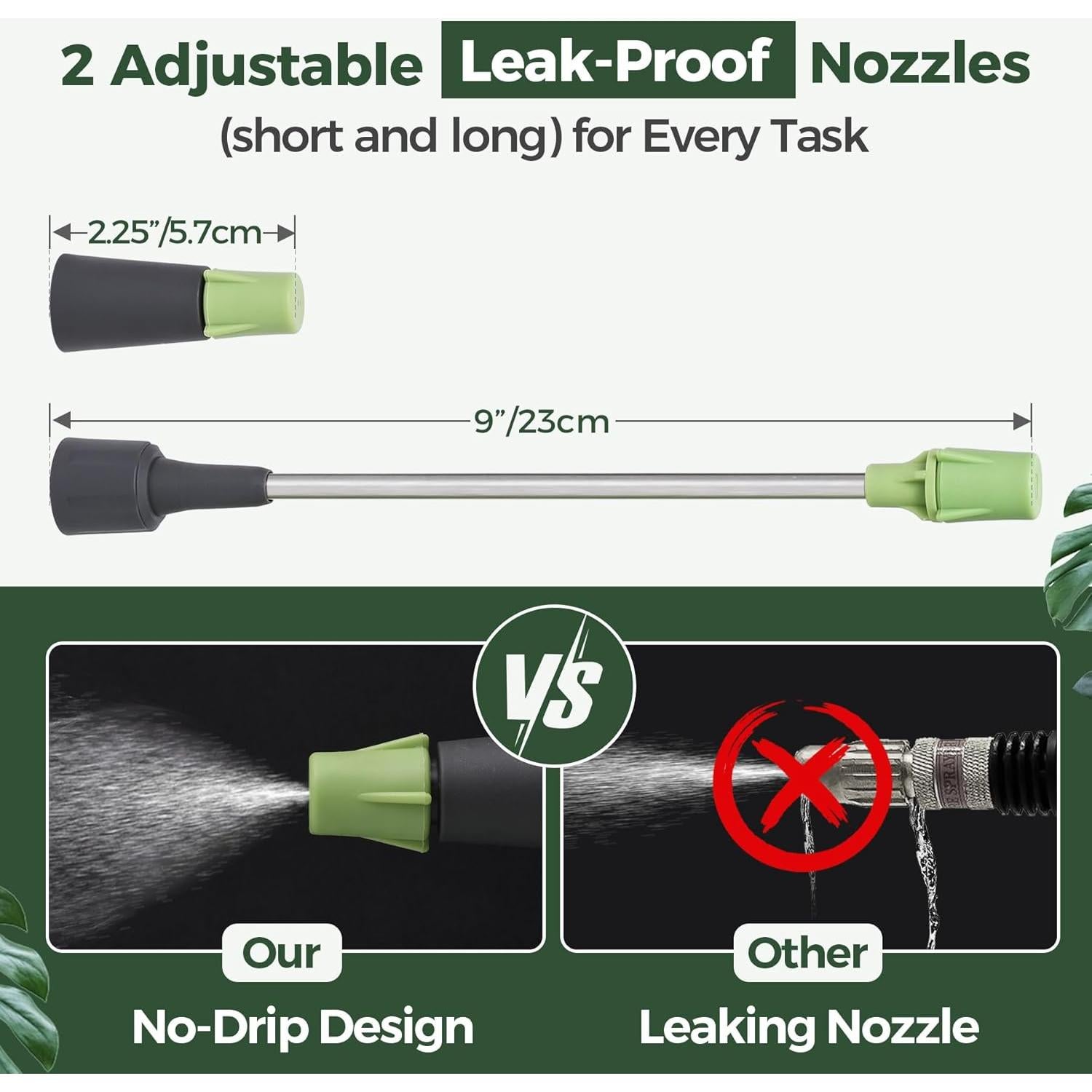 Pulverizador de Mano T4U 2L con Boquillas Ajustables y Válvula de Seguridad