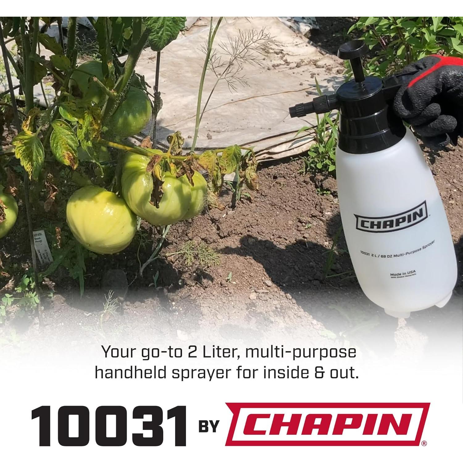 Pulverizador Manual Chapin 10031 2 Litros Ajustable Blanco